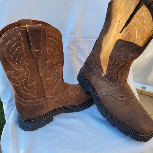 Cody James Men's Western Work Boots - Square Toe - Picture 15 of 16